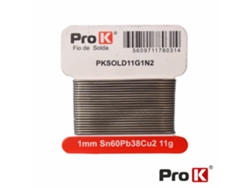 Soldadura de 1 mm Sn60pb38cu2 11 g PRO K
