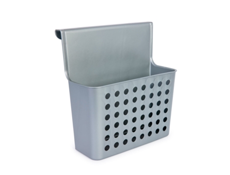 PLASTIC FORTE Cesta Colgante Balance para Puertas de Armarios Ideal Cocina Plata