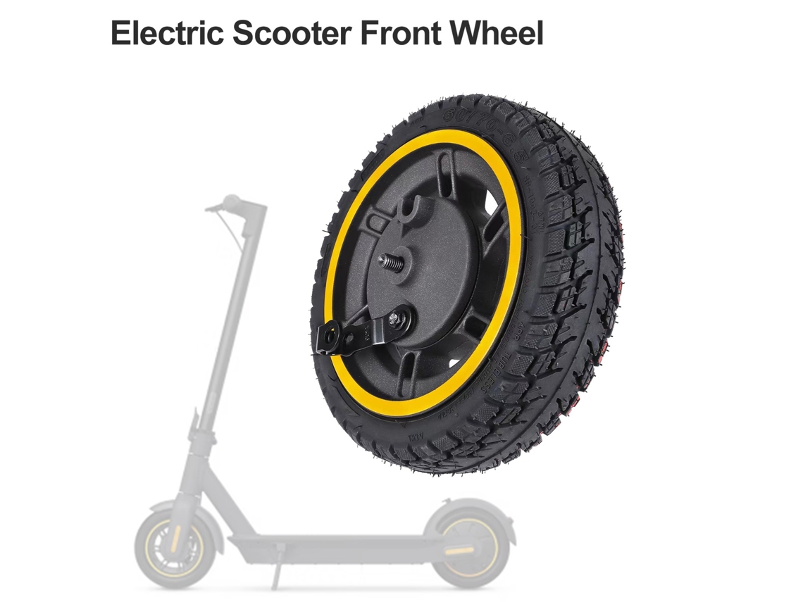 2026-rueda Delantera 10 Pulgadas 60/70-6.5 Para Ninebot Max G30 G30d Patinete Eléctrico Con Freno De Tambor