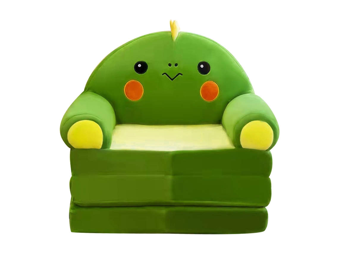 Sofá Infantil Plegable 2 En 1 Con Diseño De Dibujos Animados, Cómodo Y Decorativo.