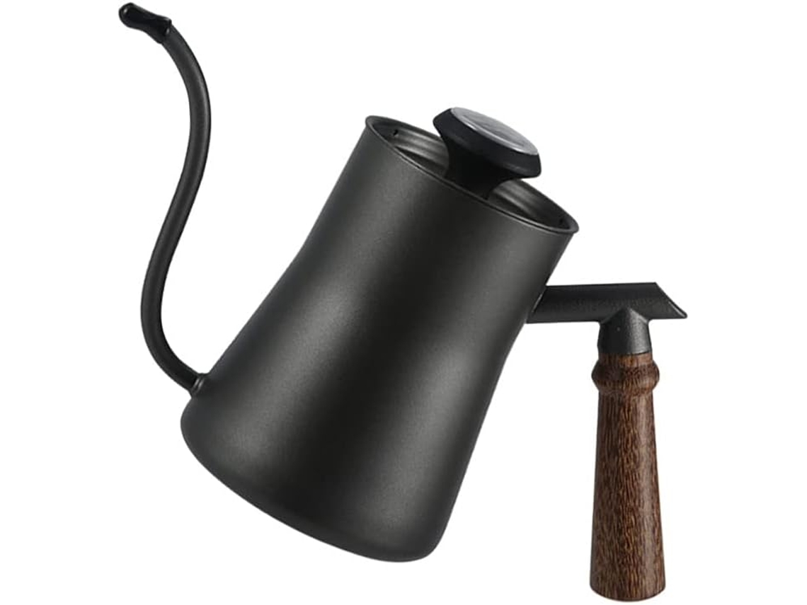 1 Pieza De Hervidor De Café De Acero Inoxidable, Tetera Ergonómica Con Boquilla Y Diseño