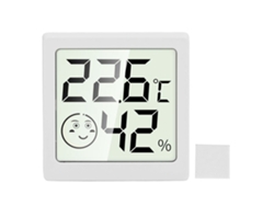 Termómetro E Higrómetro Digital Mini De Alta Precisión Para Uso En Interiores - Blanco