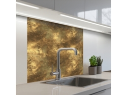 Salpicaderos De Cocina Antiguo - Aspecto Metálico - Oro 80x80 Cm