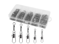 Kit de anzuelos para pesca, 210 piezas, acero inoxidable