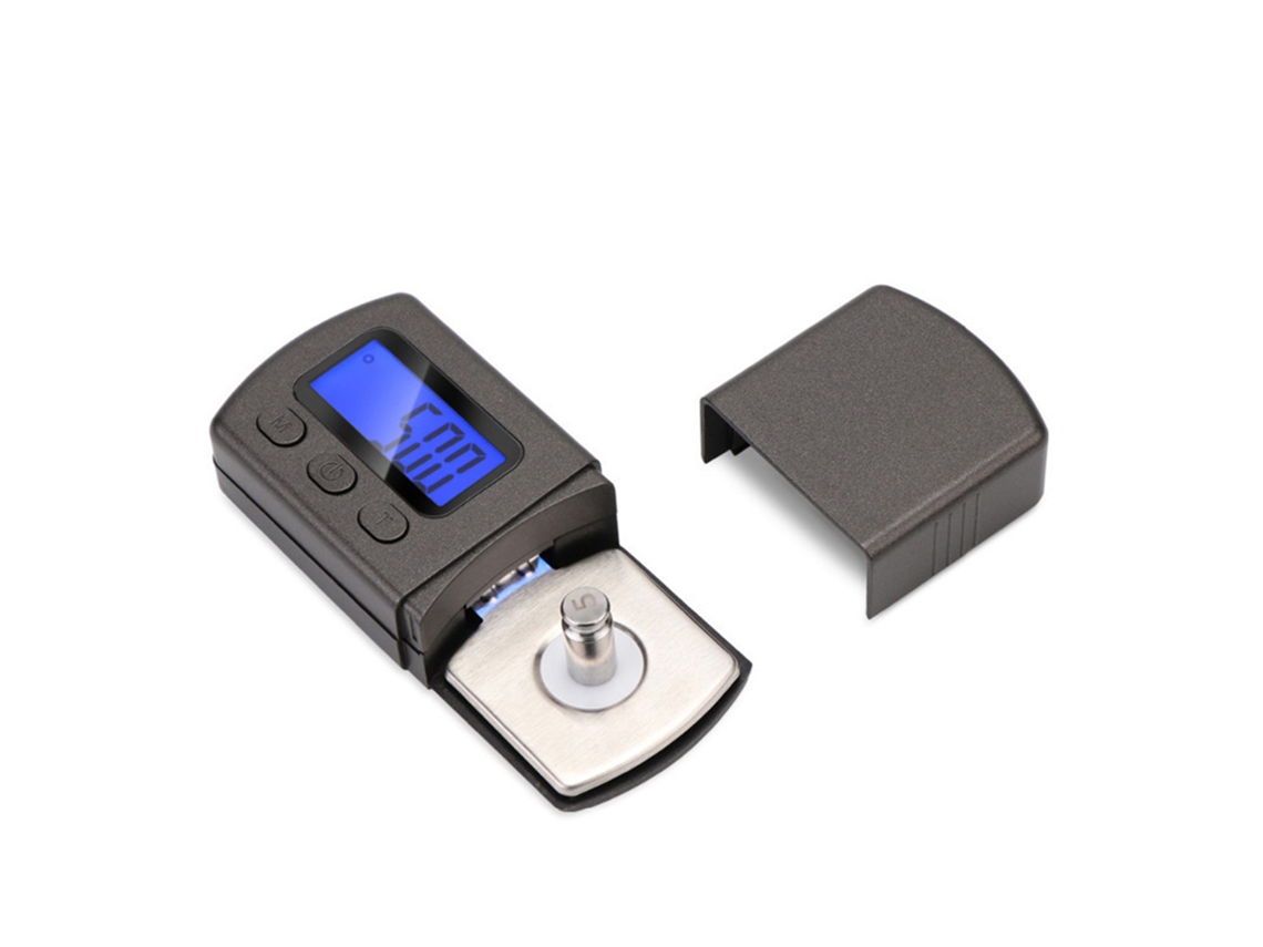 Medidor De Fuerza De Stylus Digital Preciso Para Vinilos Y Joyería Negro