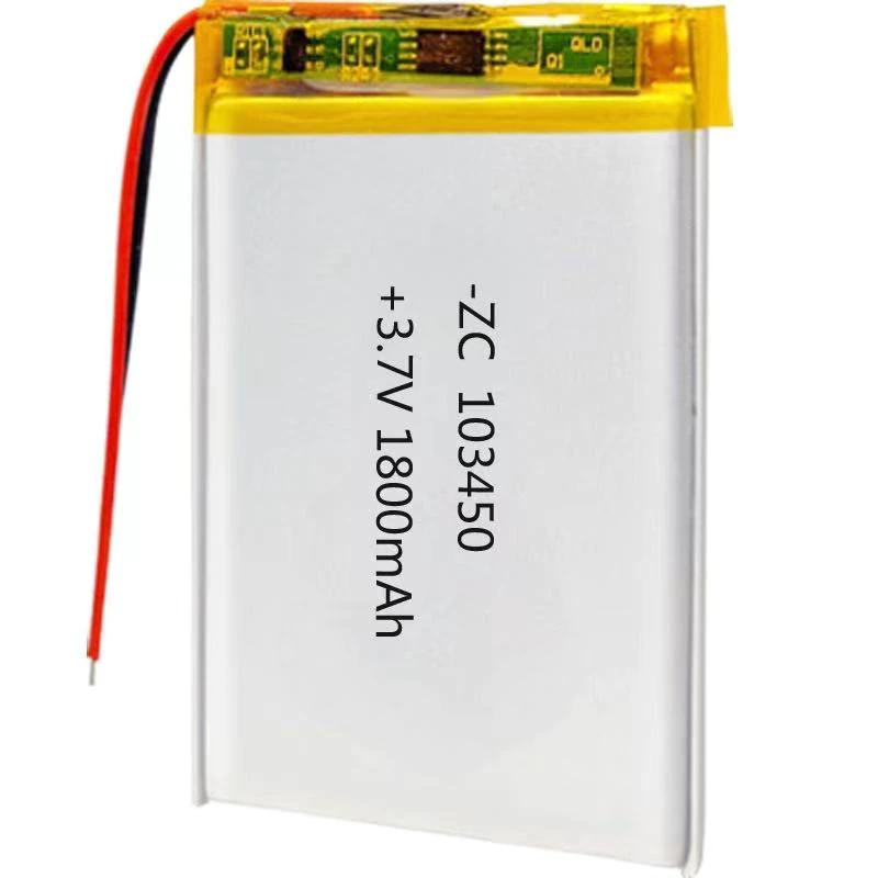 1 Pieza Bateria Lipo Recarregável 103450 3.7V 1800Mah Lipo para Auscultadores Bluetooth Relógios Inteligentes Pos Dispositivos Médicos