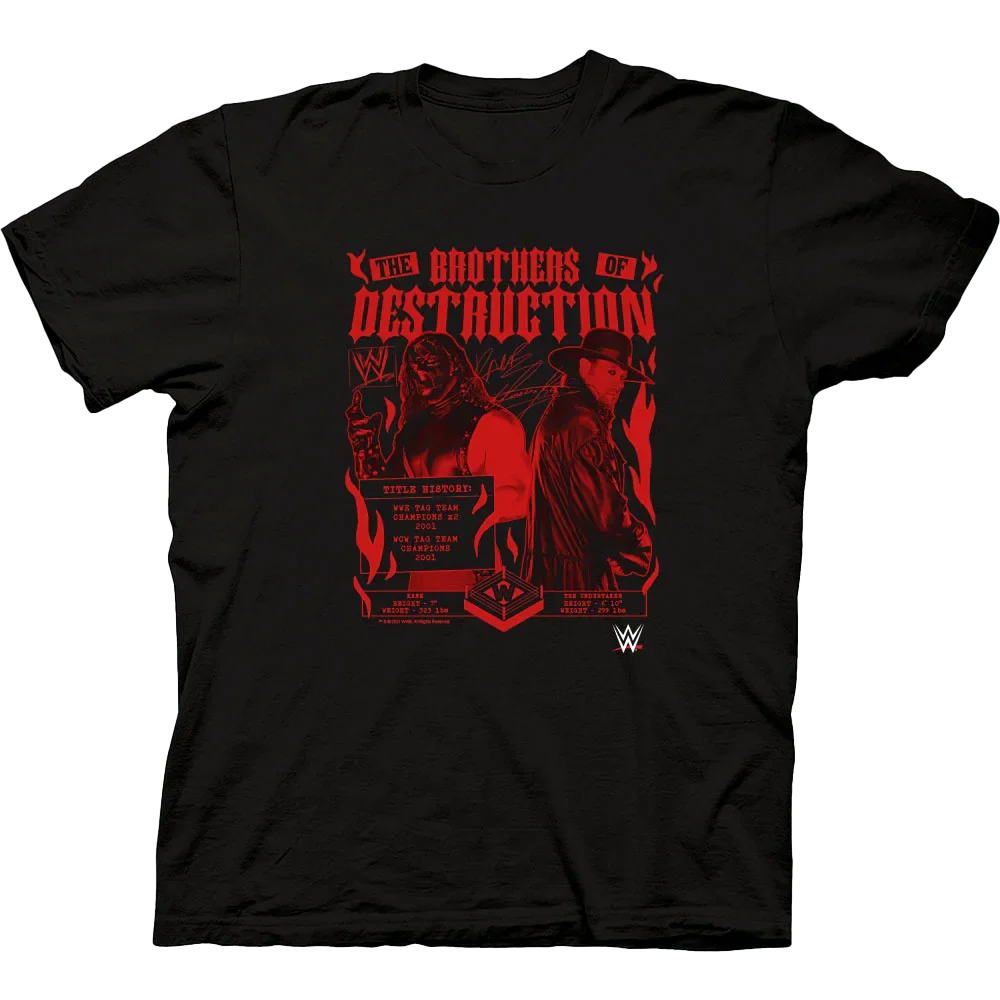 Wwe Brothers Of Destruction T-shirt Unisex Rockinstone Size:m