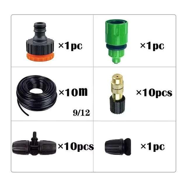 (10m) Sistema De Riego Para Jardín, Kit De Riego Para Plantas En Maceta.