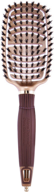 Cepillo para el Pelo OLIVIA GARDEN Nt Flex Ceramic + Ion Nano Thermic Flex Combo