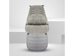 Saco de dormir para cochecito de bebé, cálido y resistente al viento, lavable a máquina (gris)