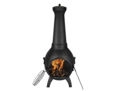 Chimenea de jardín y fogón exterior Tekmaquinas con parrilla giratoria