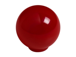 Pomo Esférico Para Muebles De Abs 34 Mm De Diámetro Rojo Brillante Paquete De 50 Piezas