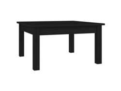 Mesa de centro 55x55x30 cm Pino negro macizo MAISON EXCLUSIVE