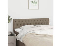Cabeceros 2 Unidades Tela Gris Taupe 72x7x78/88 Cm