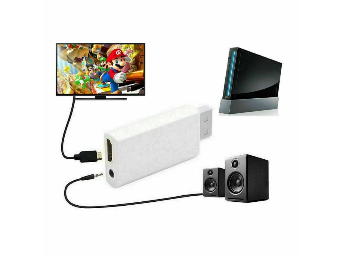 DATA FROG-Adaptador convertidor compatible con Wii a HDMI, 3,5mm, Audio para  PC, HDTV, Monitor, Wii2 a HDMI - AliExpress