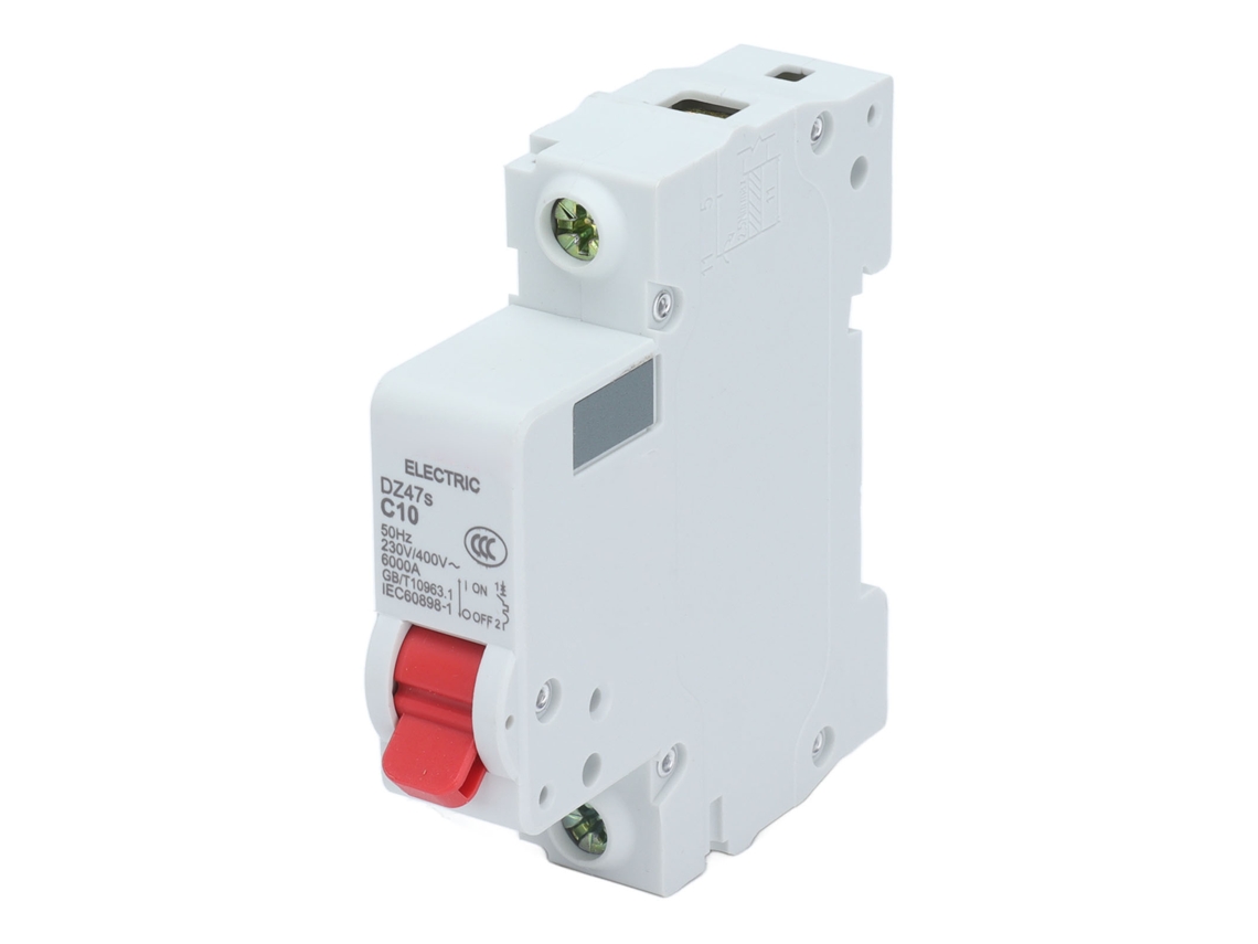 Disyuntor Miniatura Dz47s C10 1p 10a 400v Instalación Rail Din Profesional