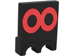 Soporte Bâton Billard Portable À 2 Trous En Pvc Para Ahorrar Espacio, Noir + Rouge, 3,94 X