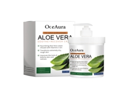 Crema de aloe vera para reparar las quemaduras solares.