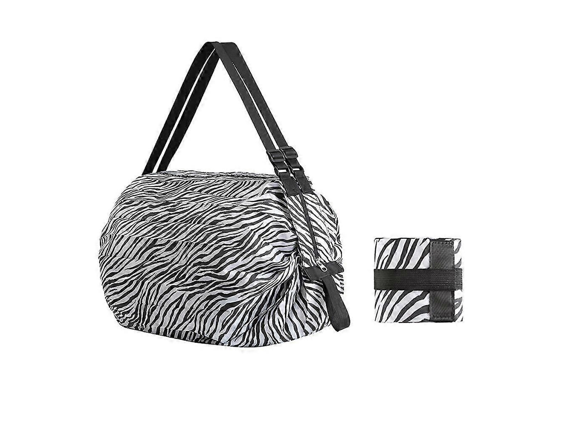 Bolso grande plegable, ecológico, reutilizable, portátil, ideal para viajes y supermercados, bolso de hombro individual, bolso de bolsillo GOKOCO