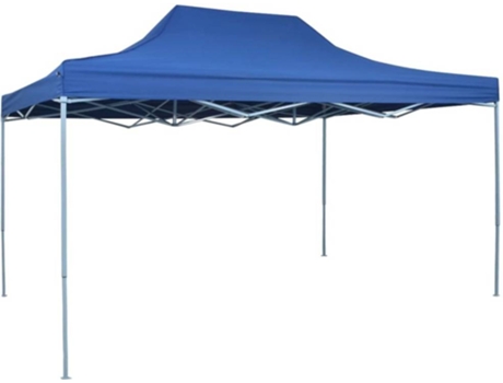 vidaXL Carpa pleglable Pop-up 3x4,5 m azul