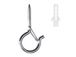 Ganchos de tornillo Q-Hanger, 22 piezas con gancho de seguridad para pared o techo.