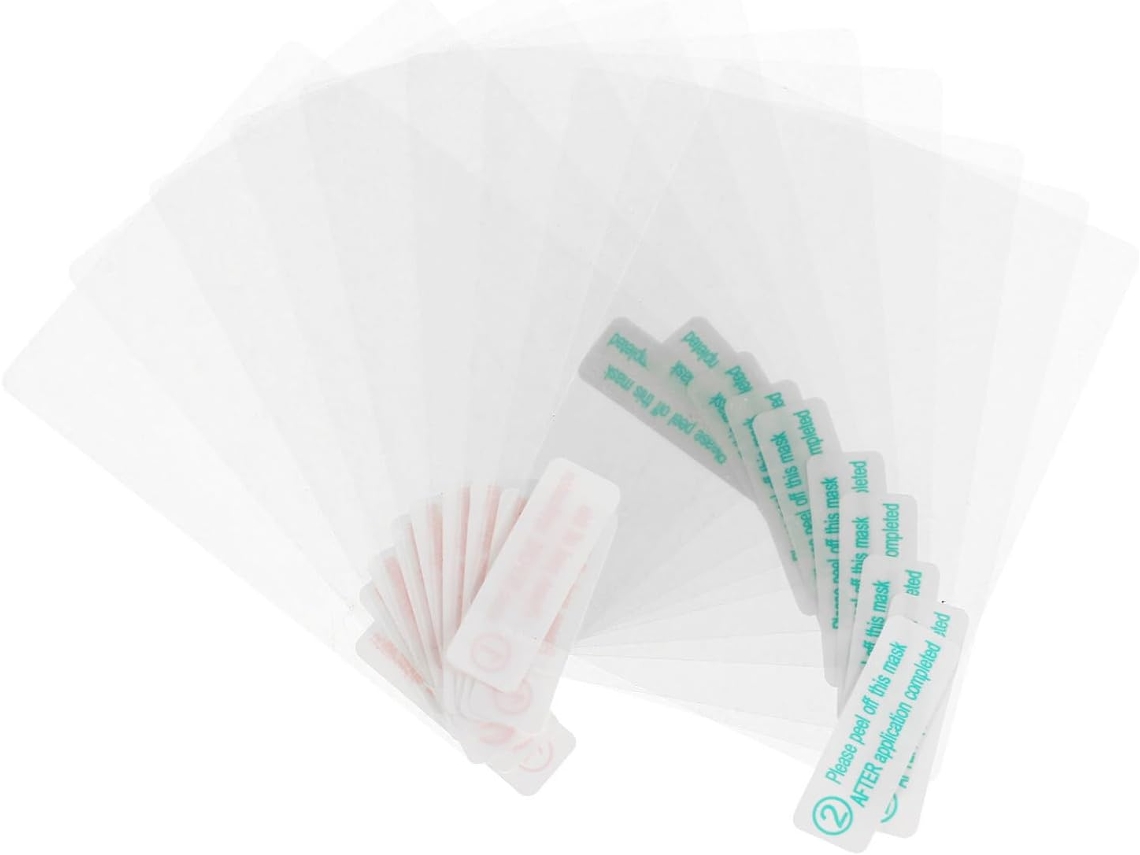 50 Láminas Adhesivas Electrostáticas Transparentes De 80x60 Mm Para Parabrisas Con Adherencia Estática.