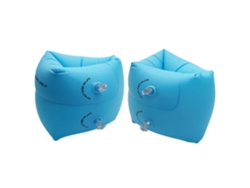 Un Par De Flotadores De Brazo Inflables Familiares, Color Azul. Aptos Para Niños De 6 A 12 Años Y Adultos De 30 A 150 Libras.
