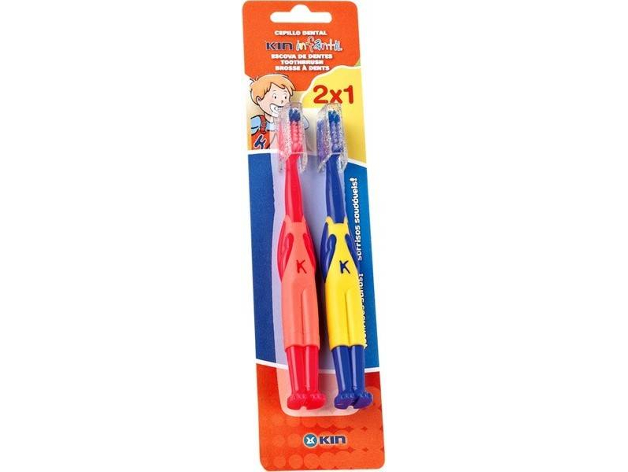 Cepillo de Dientes KIN Infantil (2 unidades)