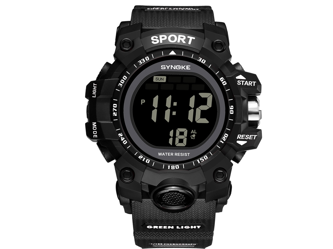 Reloj De Pulsera Digital Synoke 9008 Para Hombre, Resistente Al Agua, Con Pantalla Grande Para Deportes Al Aire Libre.