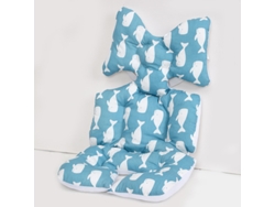 Cojín Para Asiento De Cochecito, Cojín Para Asiento De Coche De Bebé De Doble Cara, Transpirable Y Suave Cuich
