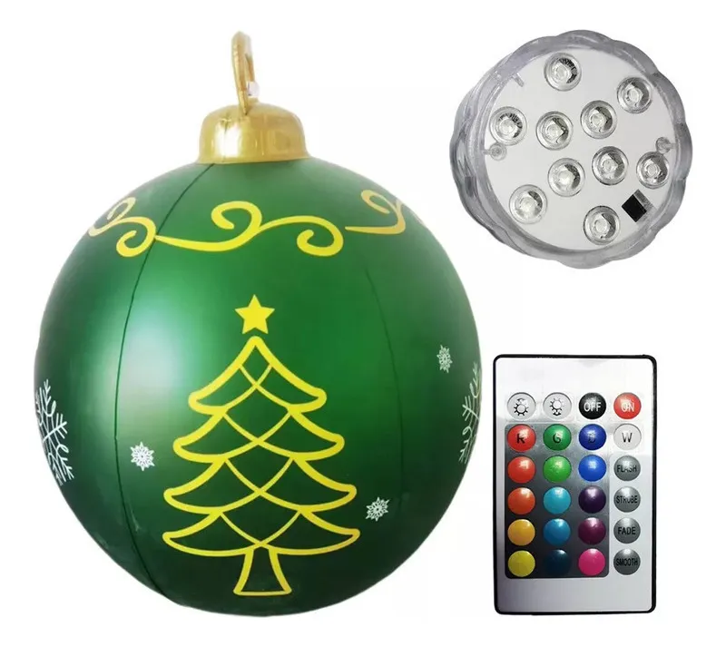 Nueva bola inflable navideña de 60 cm para decoración Comvayotoy