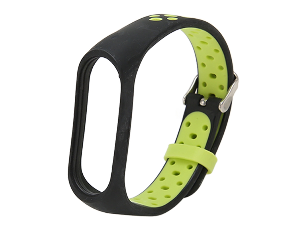Correa de silicona suave ajustable de repuesto para Mi Band 7, negra y verde