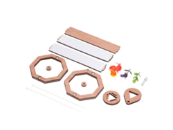 Ats-kit De Caleidoscopio Diy Para Niños: Desarrolla Creatividad, Estimula La Imaginación, Madera Roble Segura Y Duradera