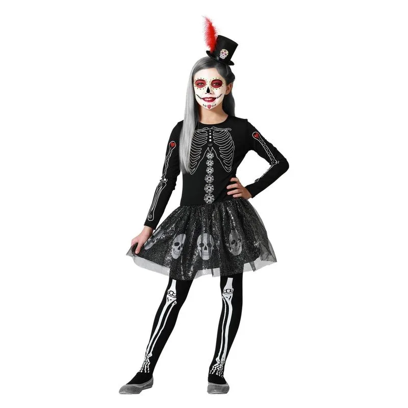 Disfraz Halloween Esqueleto Brillo Talla 5 6 Años 71427 Atosa P19