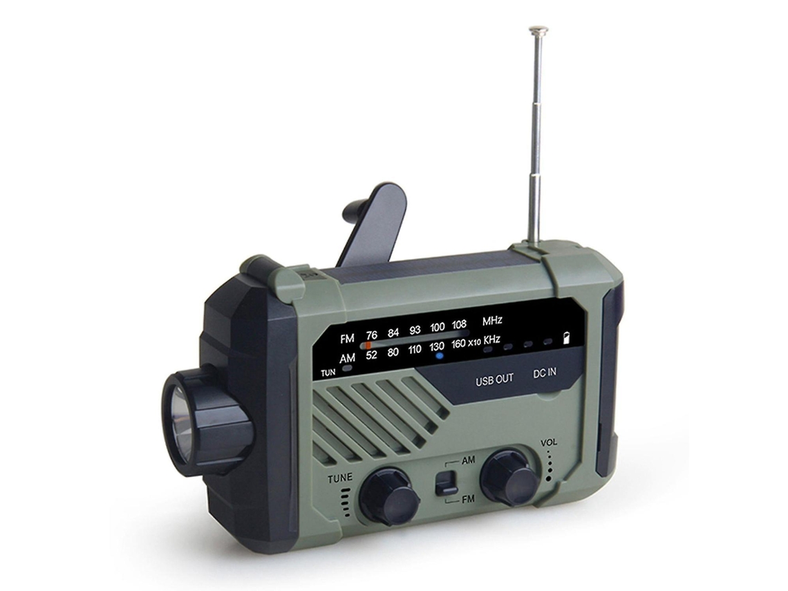 New Digital Fm Am Radio Outdoor Emergency Lamp Solar Hand Crank Radio Sos Alarm 2000mah Battery Usb