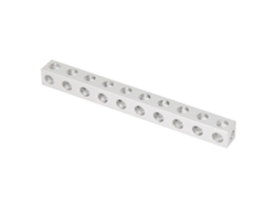Peça De Estrutura Robótica Viga Quadrada 10 Orifícios 8x8x80mm Acessório 3106-0010-0080