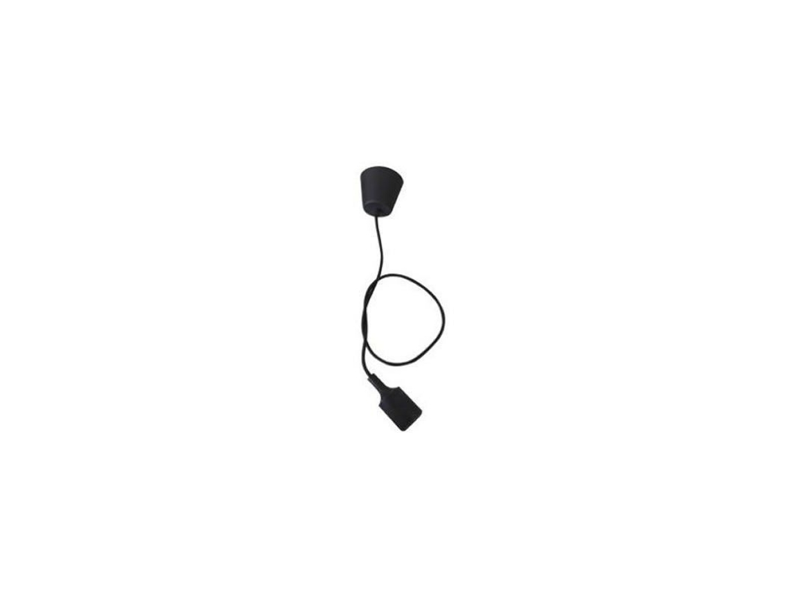 Colgante con portalamparas E27 negro de 1 metro GSC 0702180