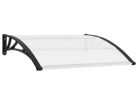 vidaXL Marquesina para puerta PC 120x100 cm