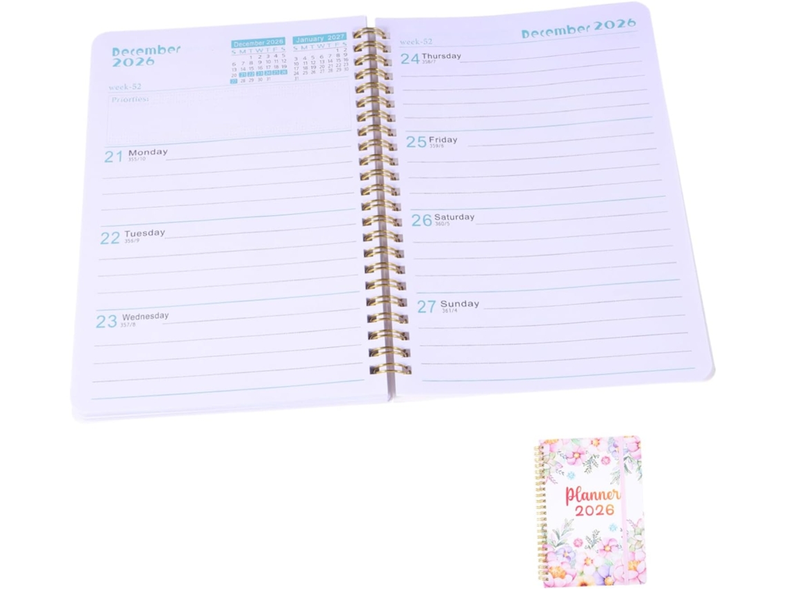 Besportble Agenda De Escritura Suave Y Usar Y Llevar 21,00 X 15,00 X 3,00 Cm Pulgadas -diseño: Con Su Diseñ...