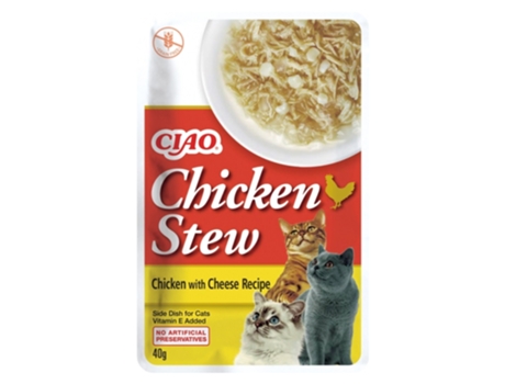 CHURU Cat Frango Ensopado com Queijo 12X40Gr