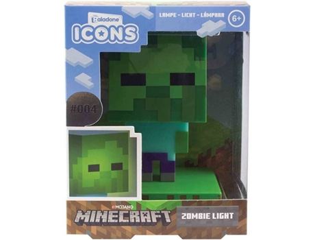 Lampara Paladone Minecraft zombie 5055964742263 alex luz bdp blade light