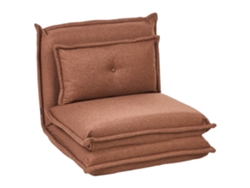 Sofá cama Beliani Dellen en tela marrón 75x80x72