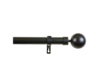 Barra para Cortinas STORESDECO (110 x 200cm - Metal - Negro)