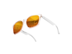 Gafas inteligentes Chrui A10 con traducción por IA, Bluetooth y función de foto y videollamadas (naranja transparente)