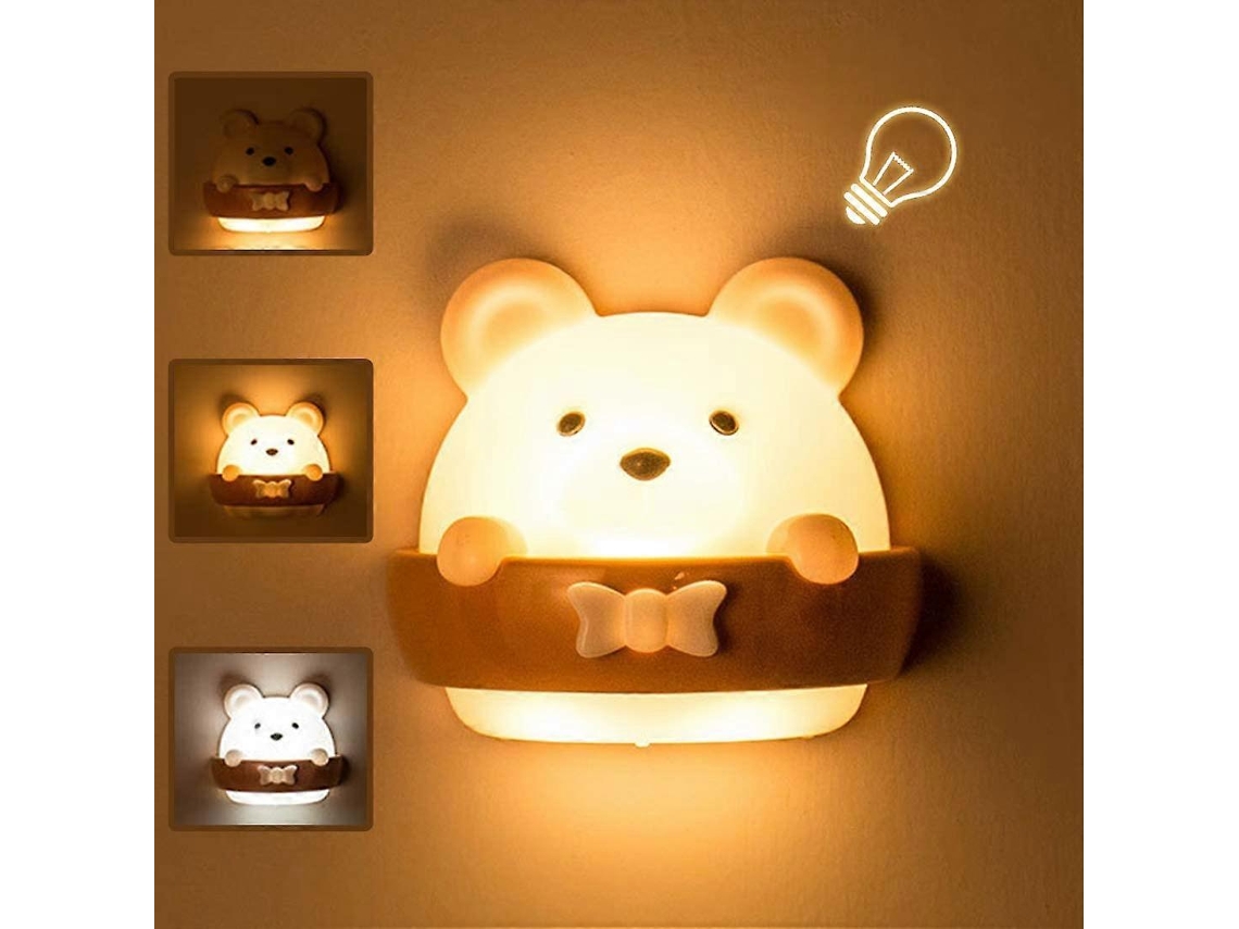 Luz nocturna portátil para bebés y niños, con carga USB y luz de lectura amarilla. Rosewell