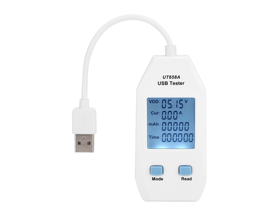 Testador De Carregamento Portátil Unid Ut658a Para Corrente Tensão Potência Capacidade Usb A/c