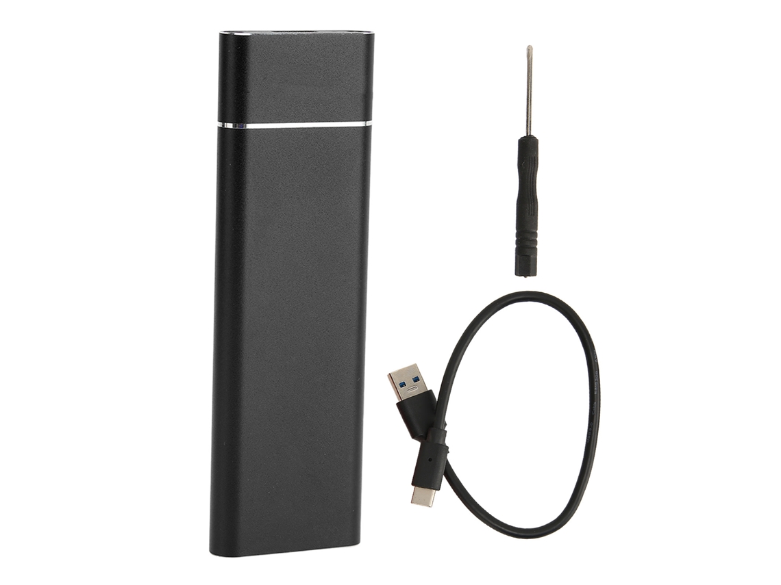 Enclosure Ssd M.2 Pcie Nvme Sata Dual Protocol Type C Alta Velocidade Alumínio Preto