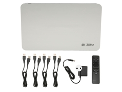 Conmutador Multivisor Hdmi 4x1 4k Hd Quad Multi Viewer Profesional Plug And Play