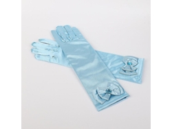 Guantes Largos De Satén Estilo Princesa Para Niñas, Accesorios Para Vestidos De Novia Con Lazo, Regalos De Cumpleaños Y Navidad.