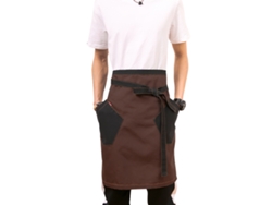 Delantal Canvas Bistro Café Con 2 Bolsillos Grandes Delantal De Cocina Medio Corto 30 X 23 Pulgadas Ataduras En La Cintura Uniforme Unisex Duradero